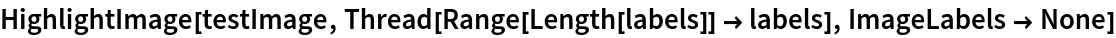 HighlightImage[testImage, Thread[Range[Length[labels]] -> labels], ImageLabels -> None]